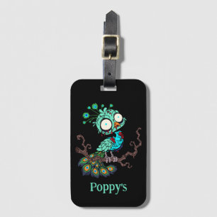 Etiqueta Para Maletas Peacock zombi personalizado