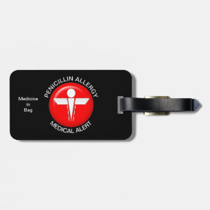 Etiqueta Para Maletas Penicillin Allergy Medical Alert Luggage Tag