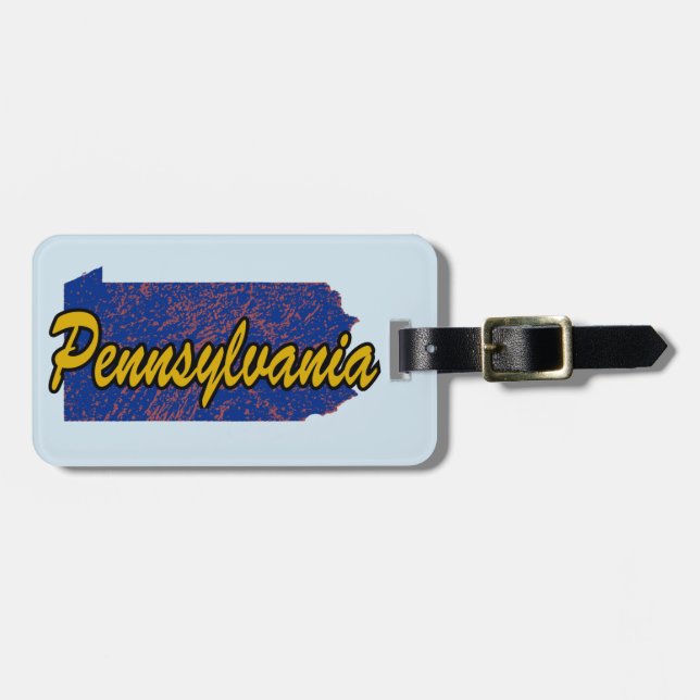 Etiqueta Para Maletas Pennsylvania (Frente Horizontal)
