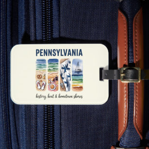 Etiqueta Para Maletas Pennsylvania - Historia, calor y costas
