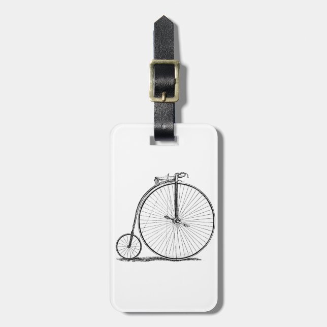 Etiqueta Para Maletas Penny Farthing (Frente Vertical)