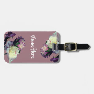 Etiqueta Para Maletas Peony Flowers Luggae Tags