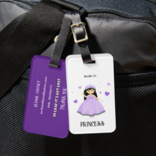 Etiqueta Para Maletas Pequeña princesa