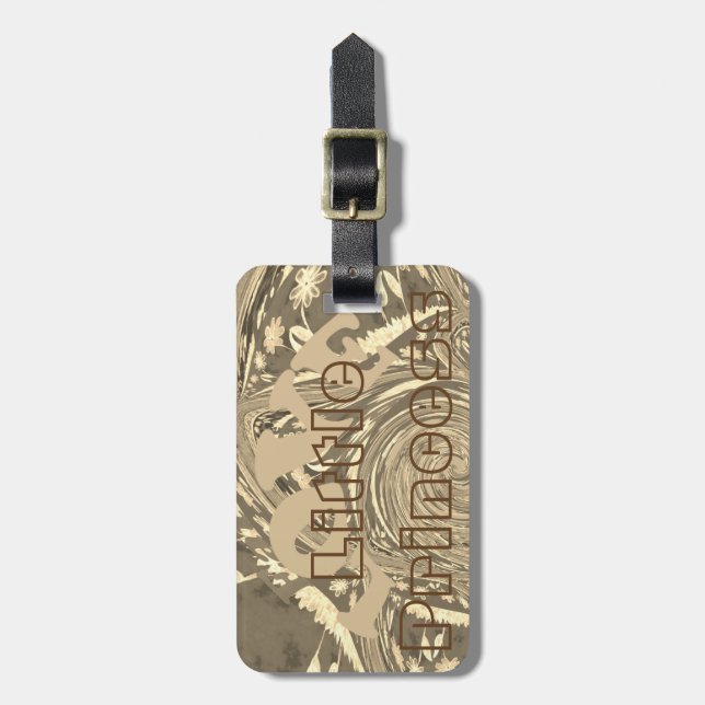 Etiqueta Para Maletas Pequeña Princesa Amor (Frente Vertical)