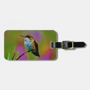 Etiqueta Para Maletas Pequeño colibrí gordo