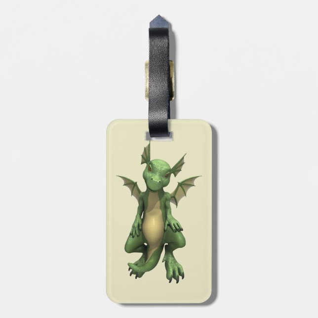 Etiqueta Para Maletas Pequeño Dragón (Atrás Vertical)