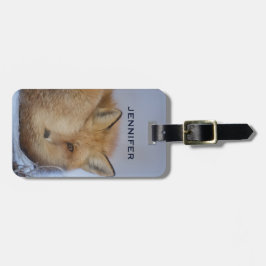 Etiqueta Para Maletas Pequeño Fox Maldita Foto De Invierno