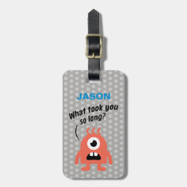 Etiqueta Para Maletas Pequeño monstruo (personalizado)