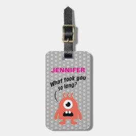 Etiqueta Para Maletas Pequeño monstruo (personalizado)