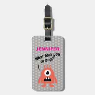 Etiqueta Para Maletas Pequeño monstruo (personalizado)