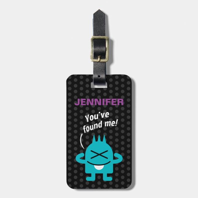 Etiqueta Para Maletas Pequeño monstruo (personalizado) (Frente Vertical)