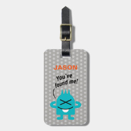 Etiqueta Para Maletas Pequeño monstruo (personalizado)