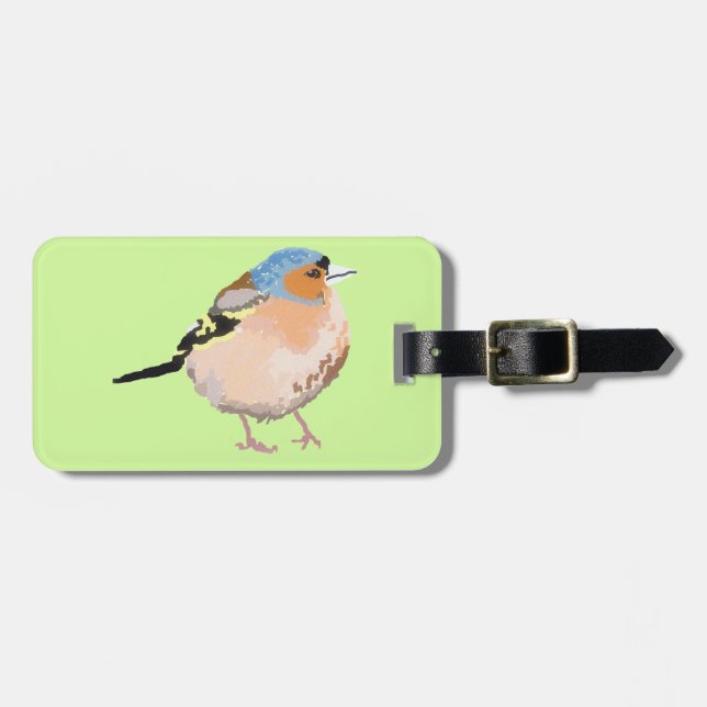 Etiqueta Para Maletas pequeño pájaro (Frente Horizontal)