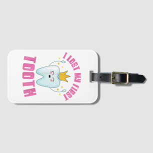 Etiqueta Para Maletas Perdí Mi Primer Diente Dientes Fuera Regalo Para N