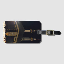 Etiqueta Para Maletas Peregrinos del Hajj en Fajr, Kaaba, Meca, Arabia S