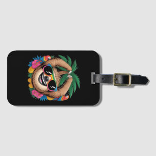 Etiqueta Para Maletas Perezoso Tropical Kawaii – Vibraciones Veraniegas 
