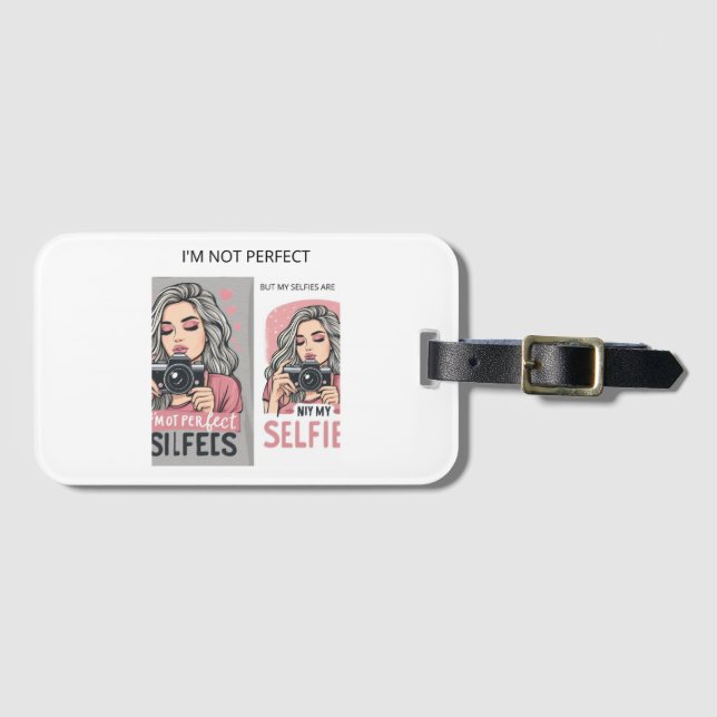 Etiqueta Para Maletas Perfect Girl (Anverso horizontal)