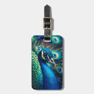 Etiqueta Para Maletas Perfil de Peacock
