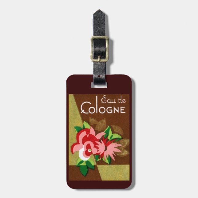 Etiqueta Para Maletas Perfume de Eau de Cologne 1920 (Frente Vertical)