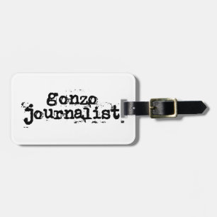 Etiqueta Para Maletas Periodista de Gonzo