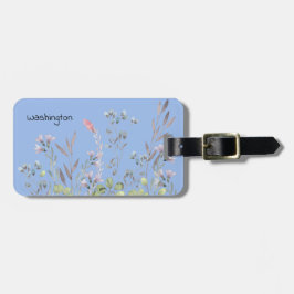Etiqueta Para Maletas Periwinkle Wildflowers Personalizado