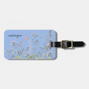 Etiqueta Para Maletas Periwinkle Wildflowers Personalizado