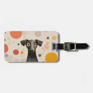 Etiqueta Para Maletas Perrito de Ojos Grandes - Retrato de Mascota Capri