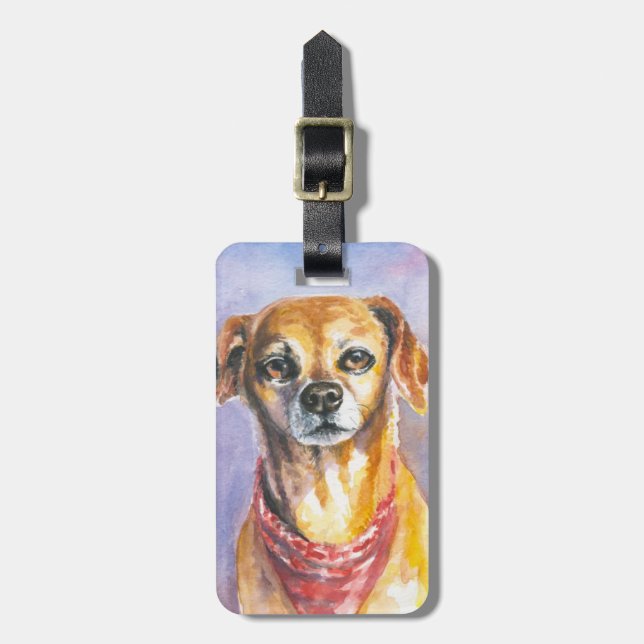 Etiqueta Para Maletas Perro 2 (Frente Vertical)