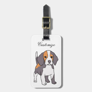 Etiqueta Para Maletas Perro Beagle Cute Rama Thunder_Cove