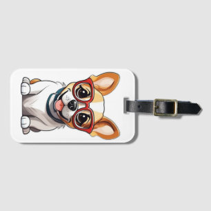 Etiqueta Para Maletas Perro Cute