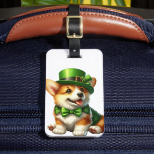 ETIQUETA PARA MALETAS PERRO DE CACHORA DE CACHORA DE IRLANDA ADORABLE