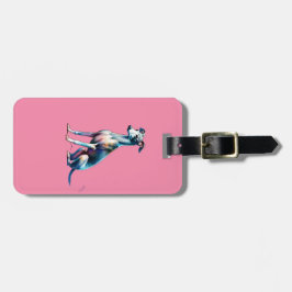 Etiqueta Para Maletas Perro de Greyhound italiano