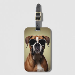 Etiqueta Para Maletas Perro de Guay Boxer