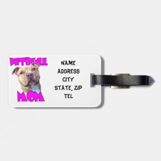 Etiqueta Para Maletas Perro de la mamá de Pitbull