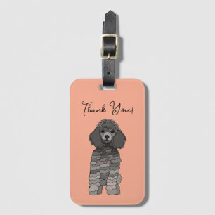 Etiqueta Para Maletas Perro de mascota caniche personalizado