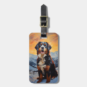 Etiqueta Para Maletas Perro de montaña de Bernese