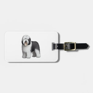 Etiqueta Para Maletas Perro de oveja inglés 10