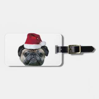 Etiqueta Para Maletas Perro del barro amasado del navidad