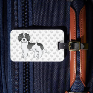 Etiqueta Para Maletas Perro Goldendoodle Mini de color Parti negro & Tex