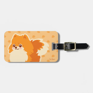 Etiqueta Para Maletas Perro lindo Kawaii Pomeranian