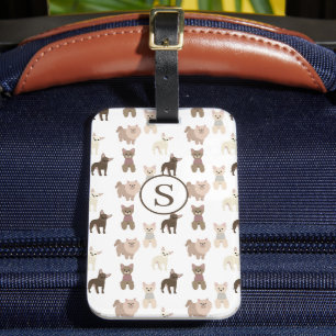 Etiqueta Para Maletas Perro lindo personalizado