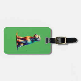 Etiqueta Para Maletas Perro lobo irlandés