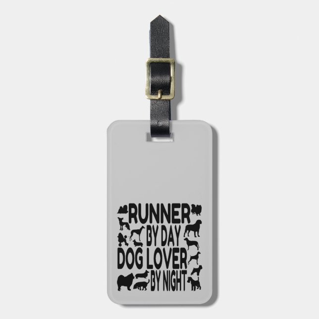 Etiqueta Para Maletas Perro Lover Runner (Frente Vertical)