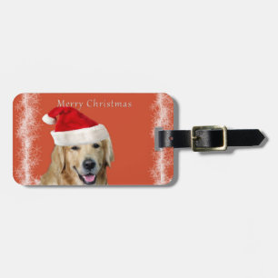Etiqueta Para Maletas Perro navidad
