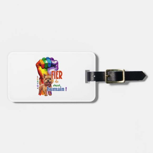 Etiqueta Para Maletas Perro Norwich Terrier (Frente Horizontal)