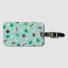 Etiqueta Para Maletas Perros de vacaciones