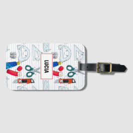 Etiqueta Para Maletas Personajes de Back to School