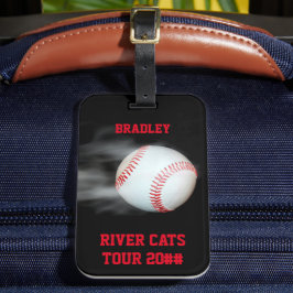 Etiqueta Para Maletas Personaliza al jugador del equipo de béisbol Pitch