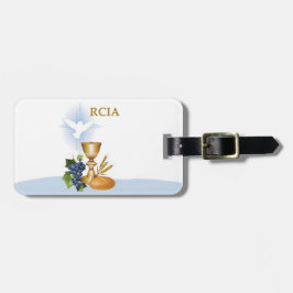 Etiqueta Para Maletas Personaliza, Felicitaciones RCIA Sacramento Católi