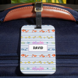 Etiqueta Para Maletas Personalizable Bajo el Mar
